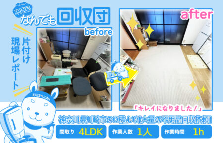 大量の不用品回収(一軒家4LDK)|神奈川県川崎市のO様 58 eb21e33b6fd7f6f615e5d6b25d7ab838
