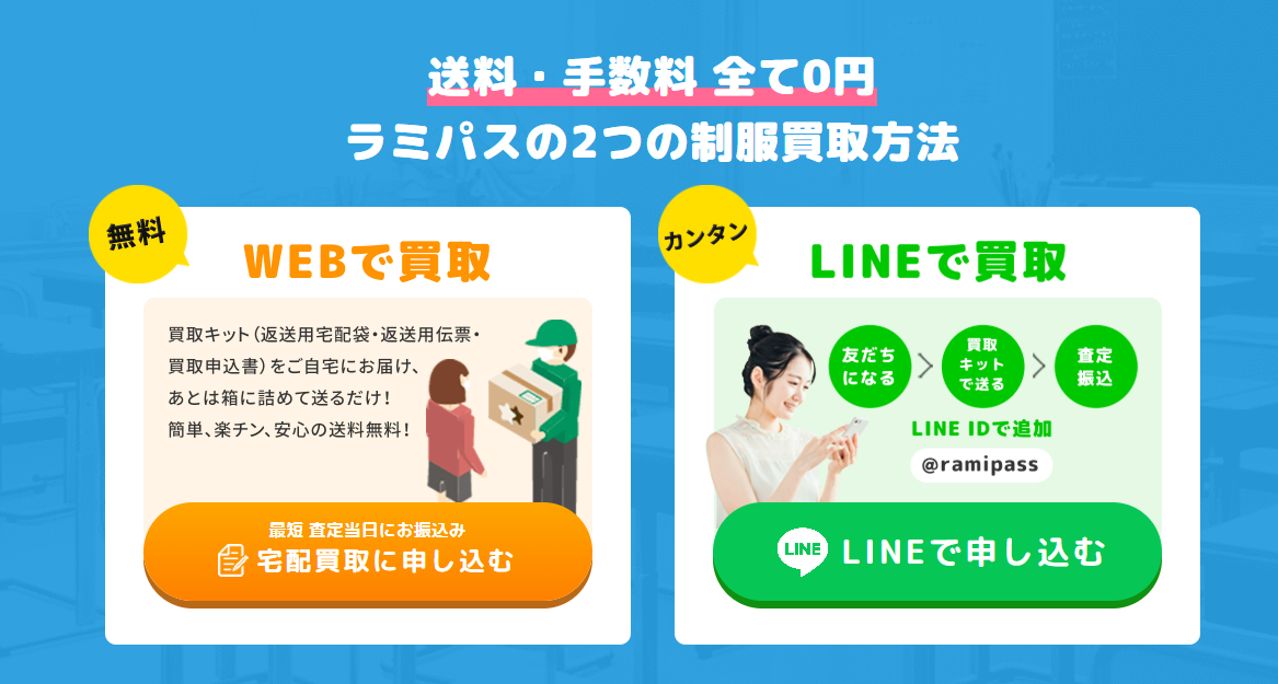 制服買取「ラミパス」に不用品なんでも回収団が掲載されました! 4 料金プラン