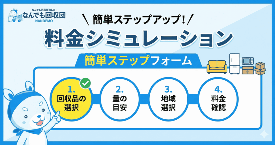 不用品回収料金シミュレーション