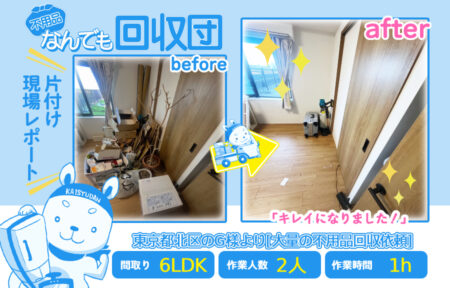 大量の不用品回収(一軒家6LDK)|東京都北区のG様 2 2c38d72525934d508b8c8d815d653975