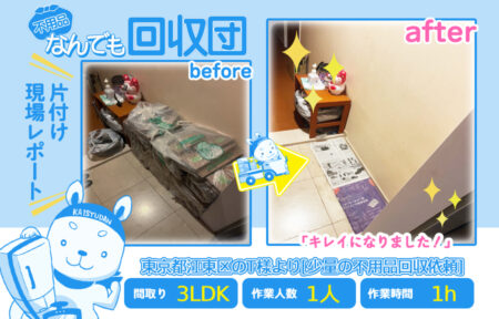少量の不用品回収(マンション3LDK)|東京都江東区のT様 20 5eb008ea4faba6984bf2ff29964e2285