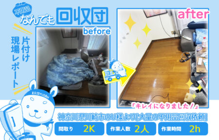大量の不用品回収(アパート2K)|神奈川県川崎市のU様 1 79c56b10c283cbf1b9a32e38756d492b